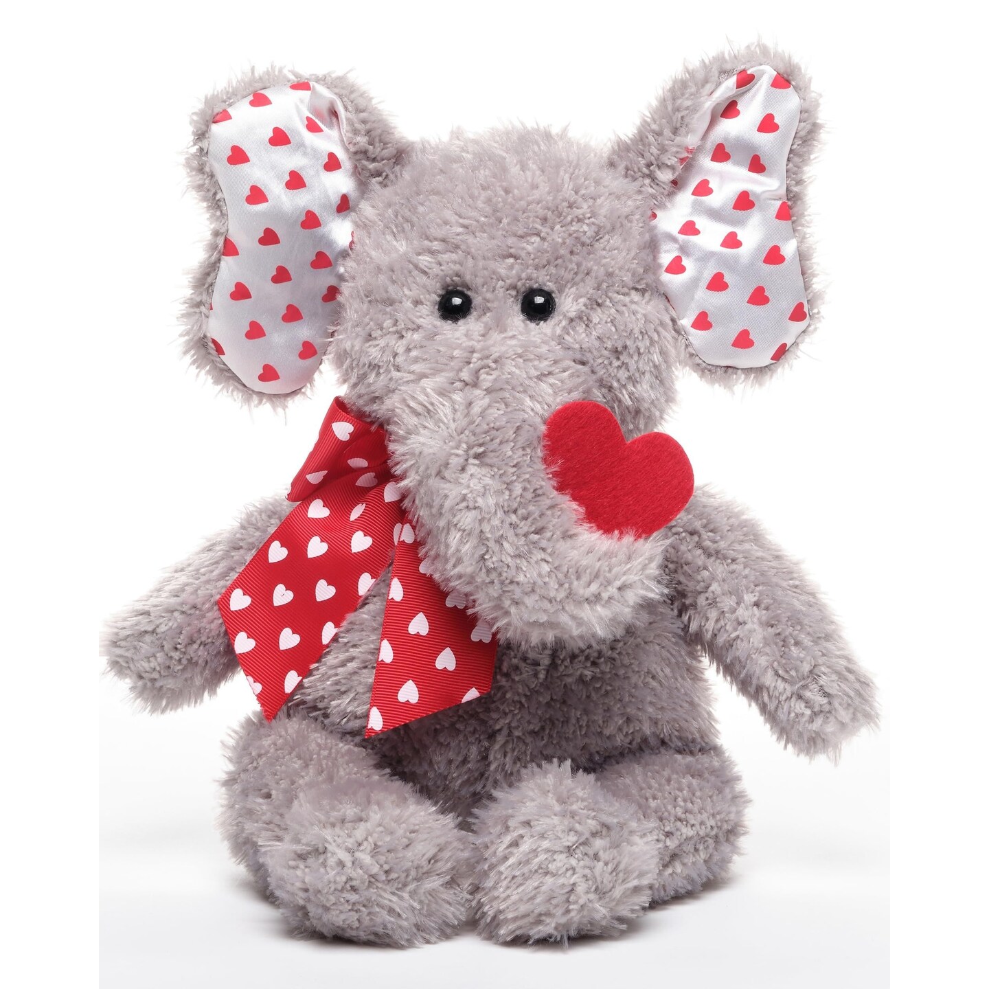Bearington Hugh Loves You Valentine&#x27;s Stuffed Animal for Kids, 13 Inch Elephant Stuffed Animal, Ideal as a Valentine&#x27;s Day Gift