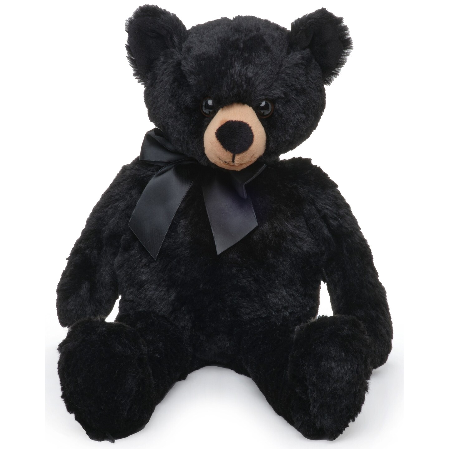 Bearington Scout Plush Stuffed Animal Black Bear Teddy, 16&#x22;