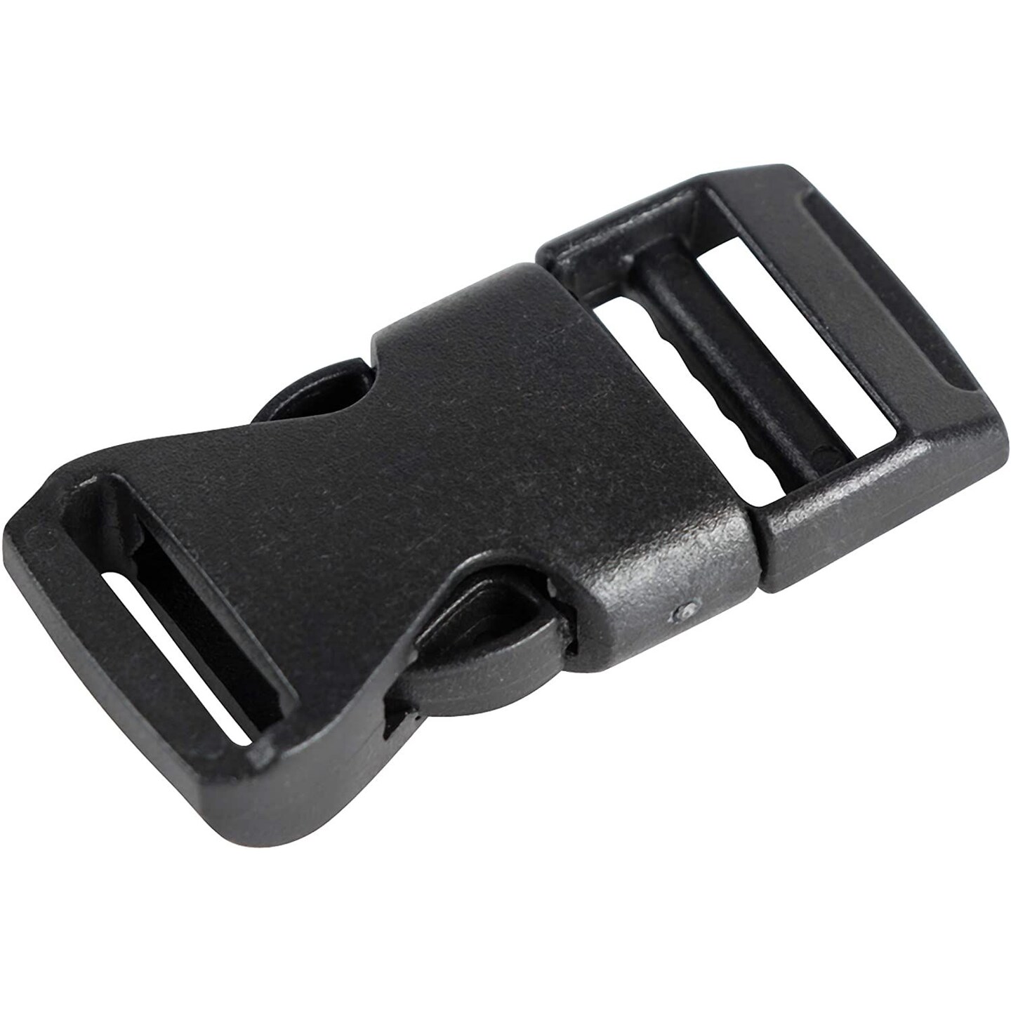 Quick Release Buckles - 100-Pack Side Release Buckles, Adjustable Buckles, Contoured Buckles, Perfect for Backpack, Accessory, DIY, Art Craft, Buckle Replacement, Black, 0.625 Inches