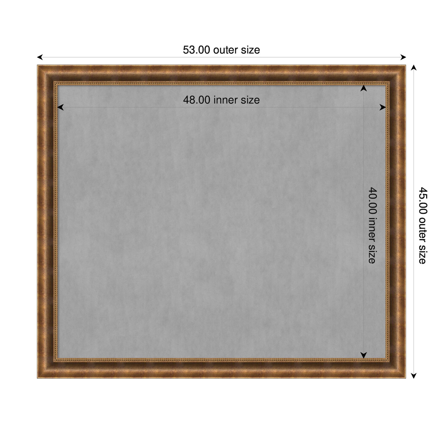 Manhattan Wood Framed Magnetic Board