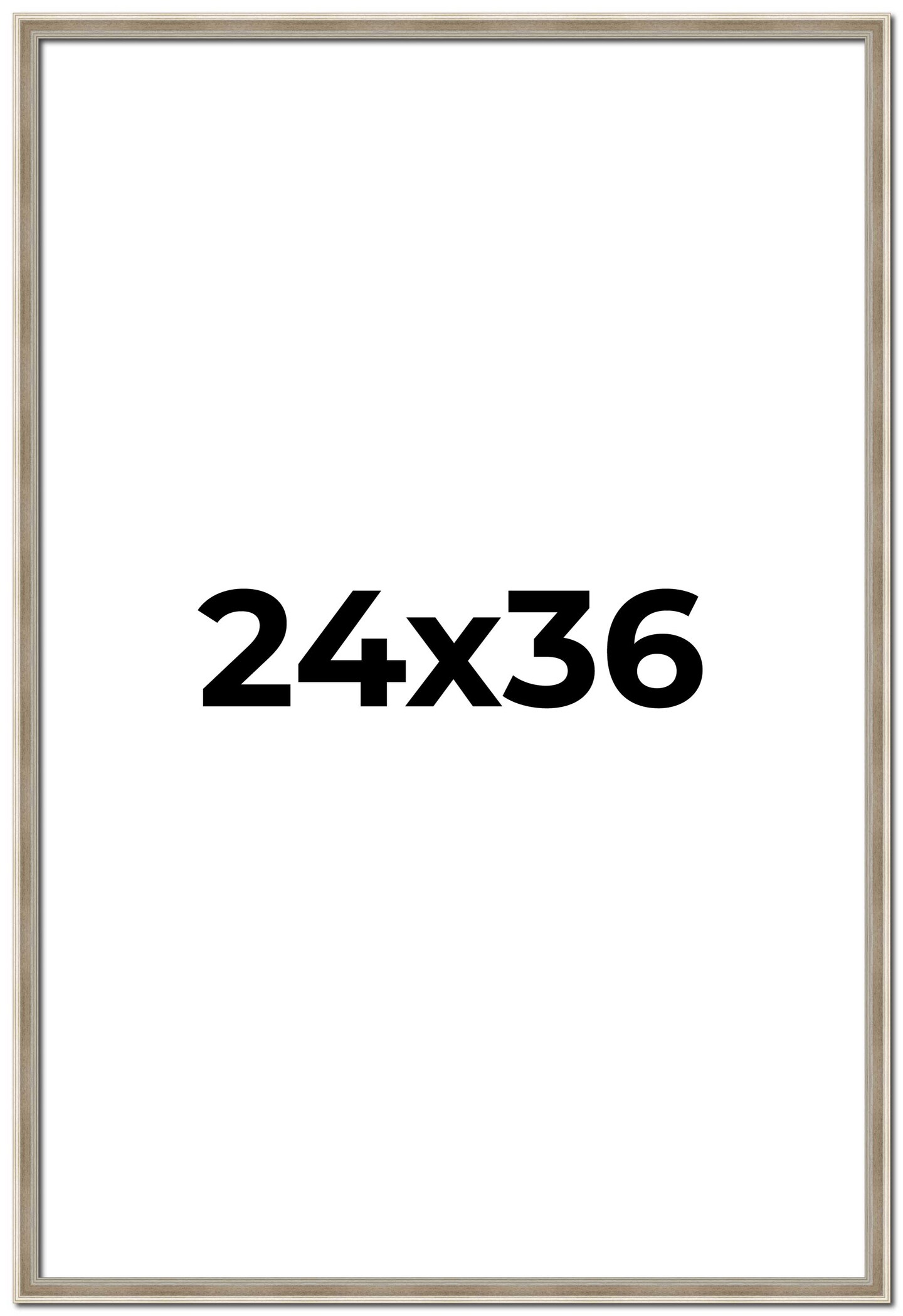 Classic Modern Silver Picture Frame - UV Acrylic, Foam Board Backing, Hanging Hardware