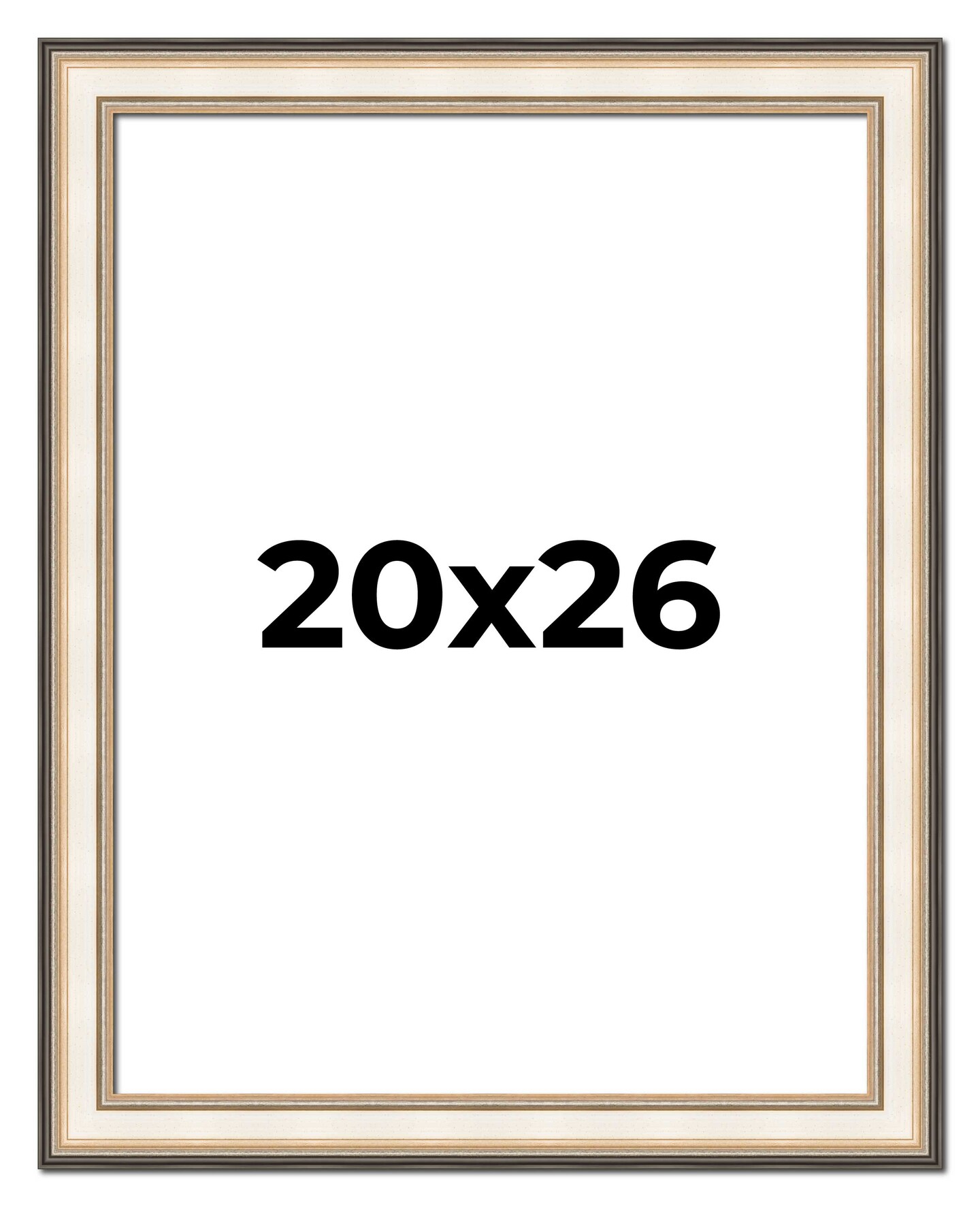 Contemporary Silver Picture Frame - UV Acrylic, Foam Board Backing, Hanging Hardware