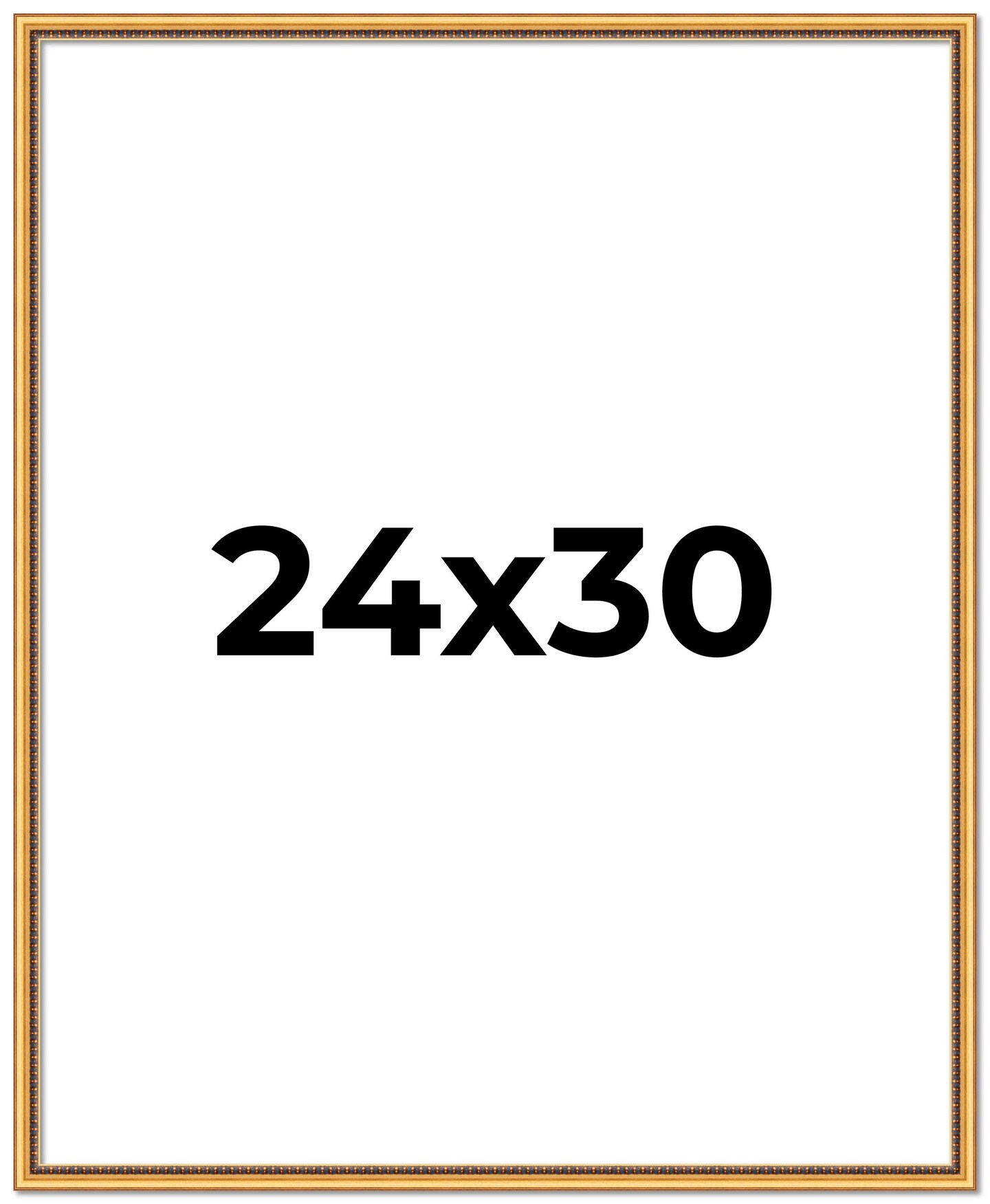 Classic Modern Gold Picture Frame - UV Acrylic, Foam Board Backing, Hanging Hardware