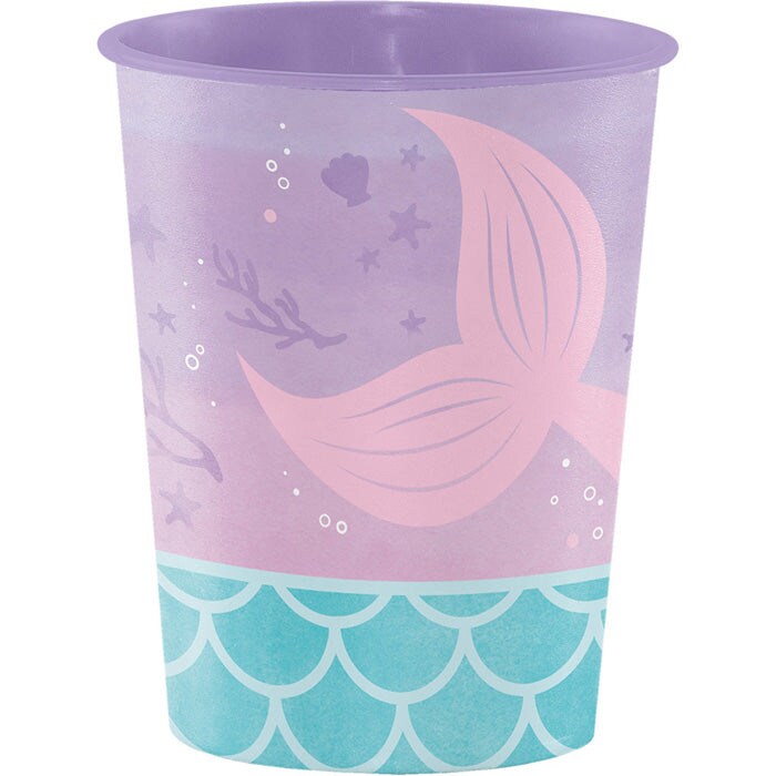 Mermaid Shine Plastic Keepsake Cup 16 Oz