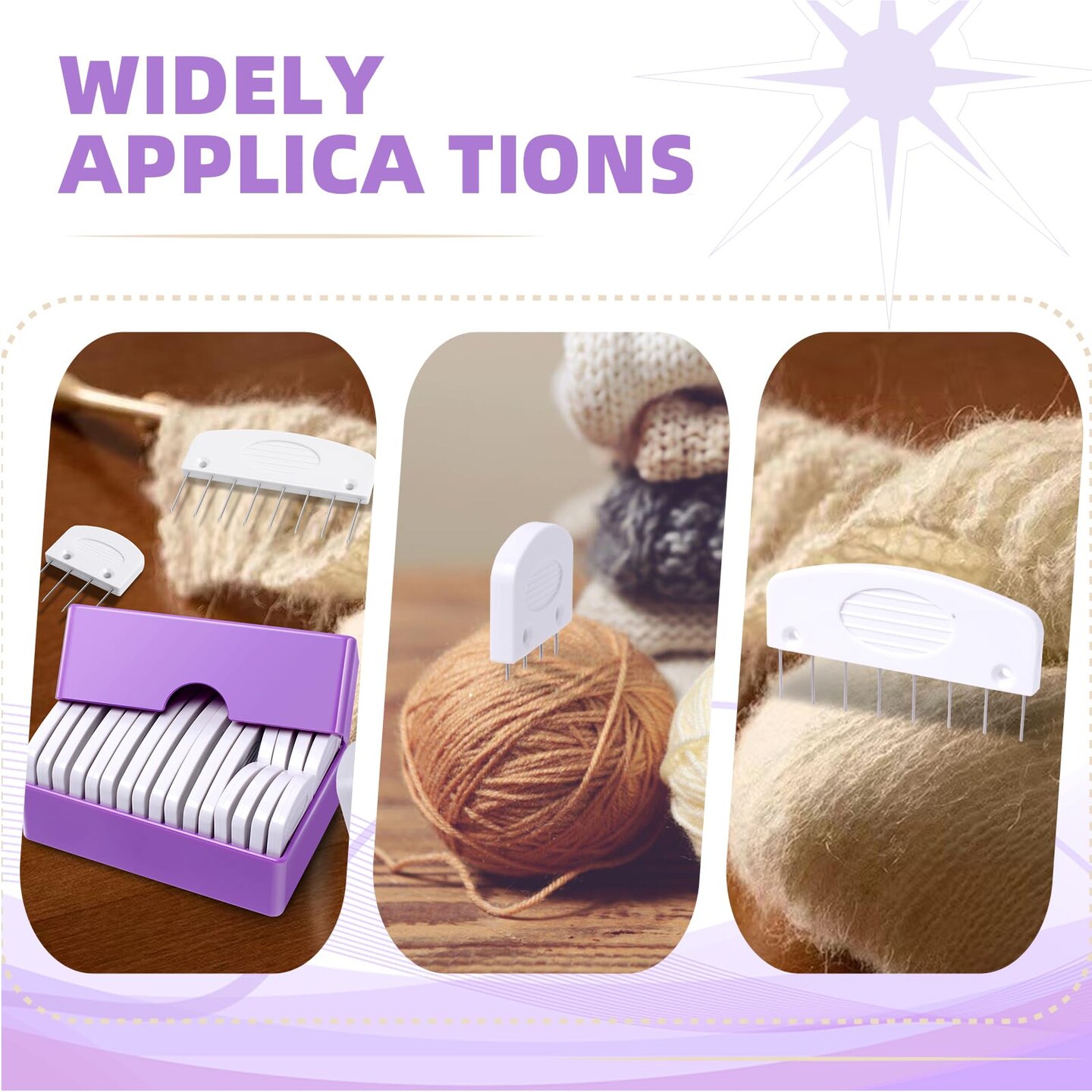 20Pcs Knit Blockers &#x26; Pins Kit, Knit Blocking Combs for Blocking Knitting Crochet Sewing Lace Needlework Projects Tool Device