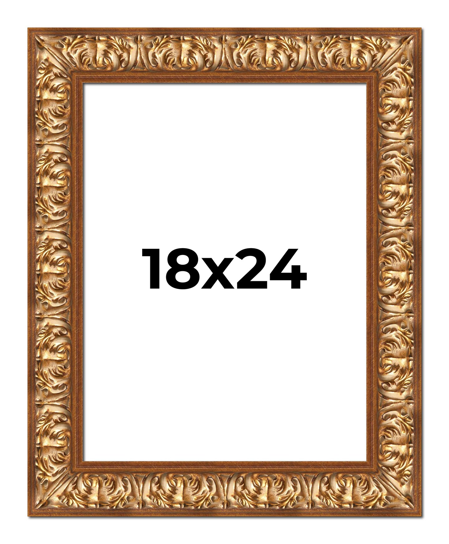 Modern Shadow Box 1" Depth Gold Picture Frame - UV Acrylic, Backing, Hanging Hardware