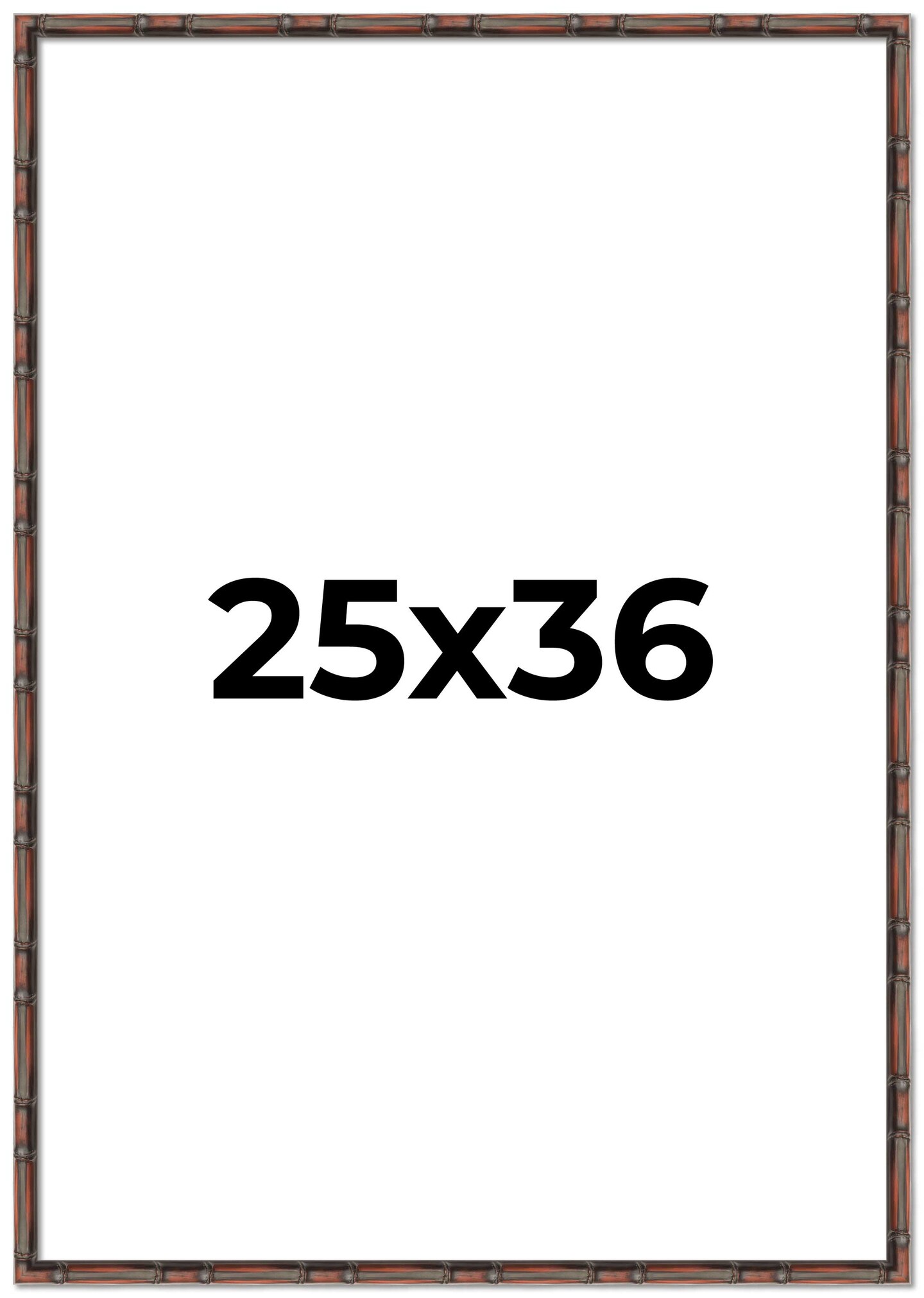 25x36 Bamboo Picture Frame with UV-Resistant Acrylic & Acid Free Backing, Available in 4 Finishes - Brown, Black, Gold, and Natural