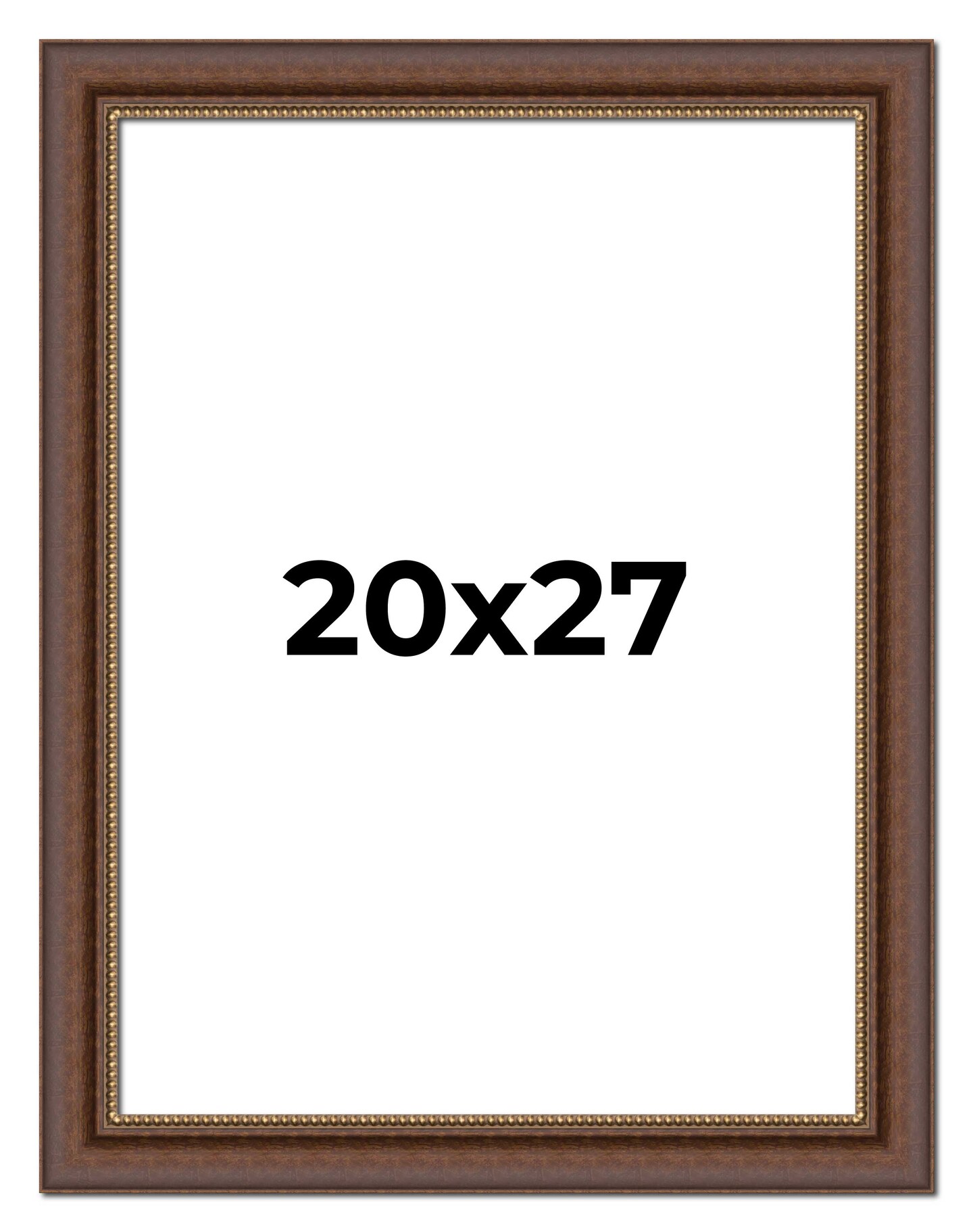 20x27 Traditional Picture Frame with UV-Resistant Acrylic &#x26; Acid Free Backing, Available in 3 Finishes - Black, Brown, Gold