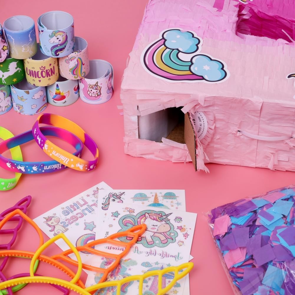 Number 5 Unicorn Pinata for Girls 5th Birthday Party with Party Favors Supplies for 5 year old Birthday Party Game Decorations (Number 5)