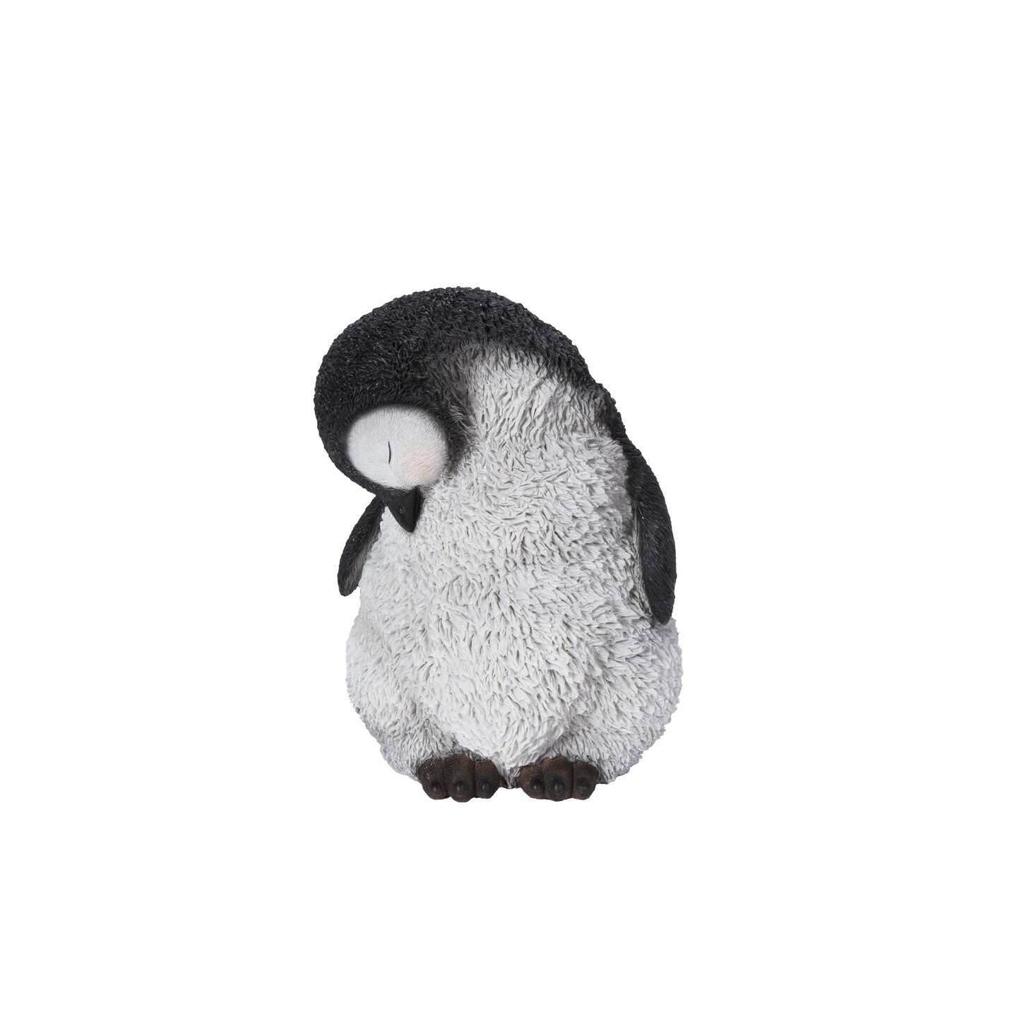 Hi-Line Gifts 10" Large Sleeping Penguin Outdoor Garden Statue