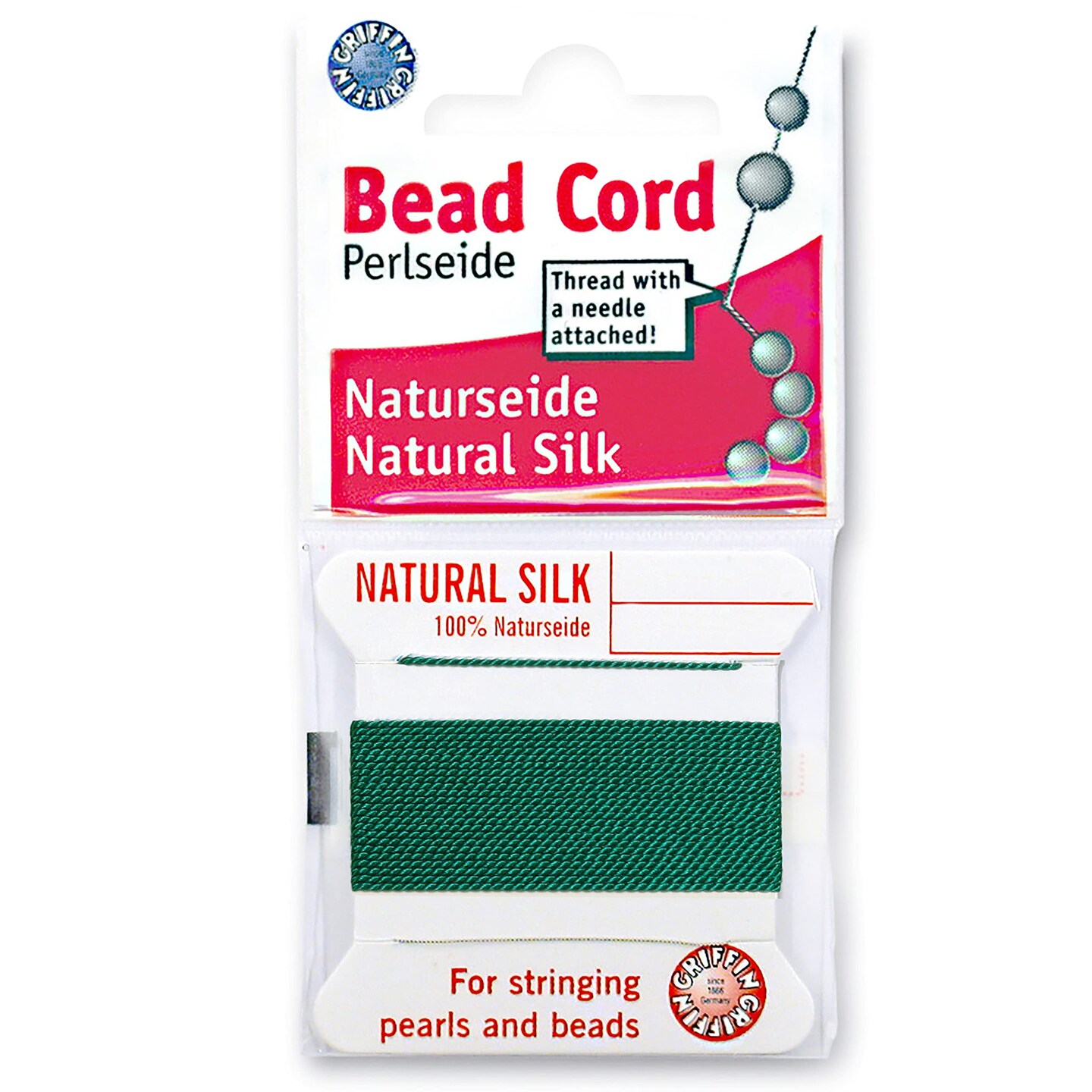 Size 16 Griffin Bead Cord 100% Natural Silk