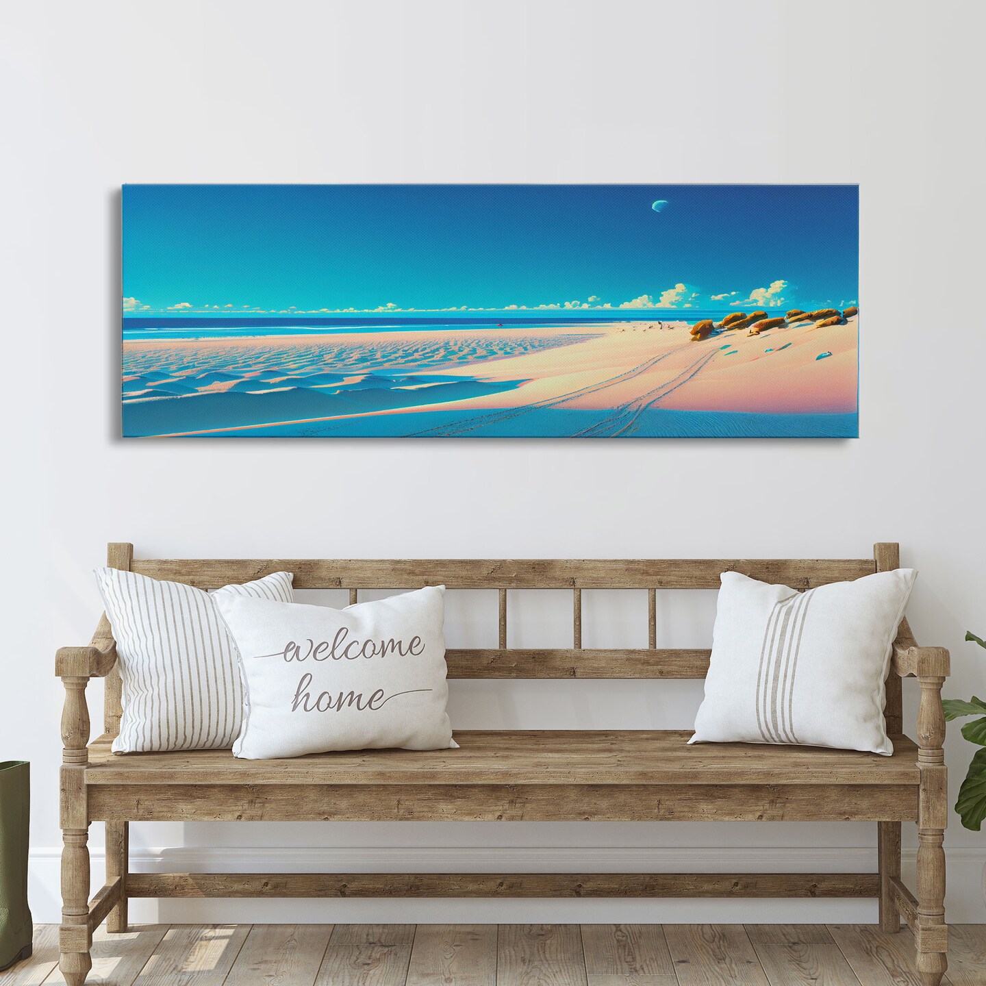 Vintage Coastal Landscape | Panoramic hotsell Wall Art | Framed Canvas Print | L356