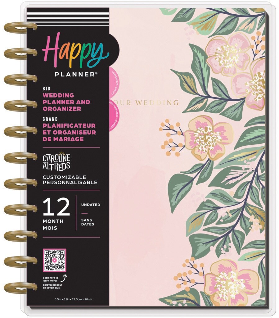 Happy Planner Big 12-Month Disc Bound Undated Planner-Garden Wedding