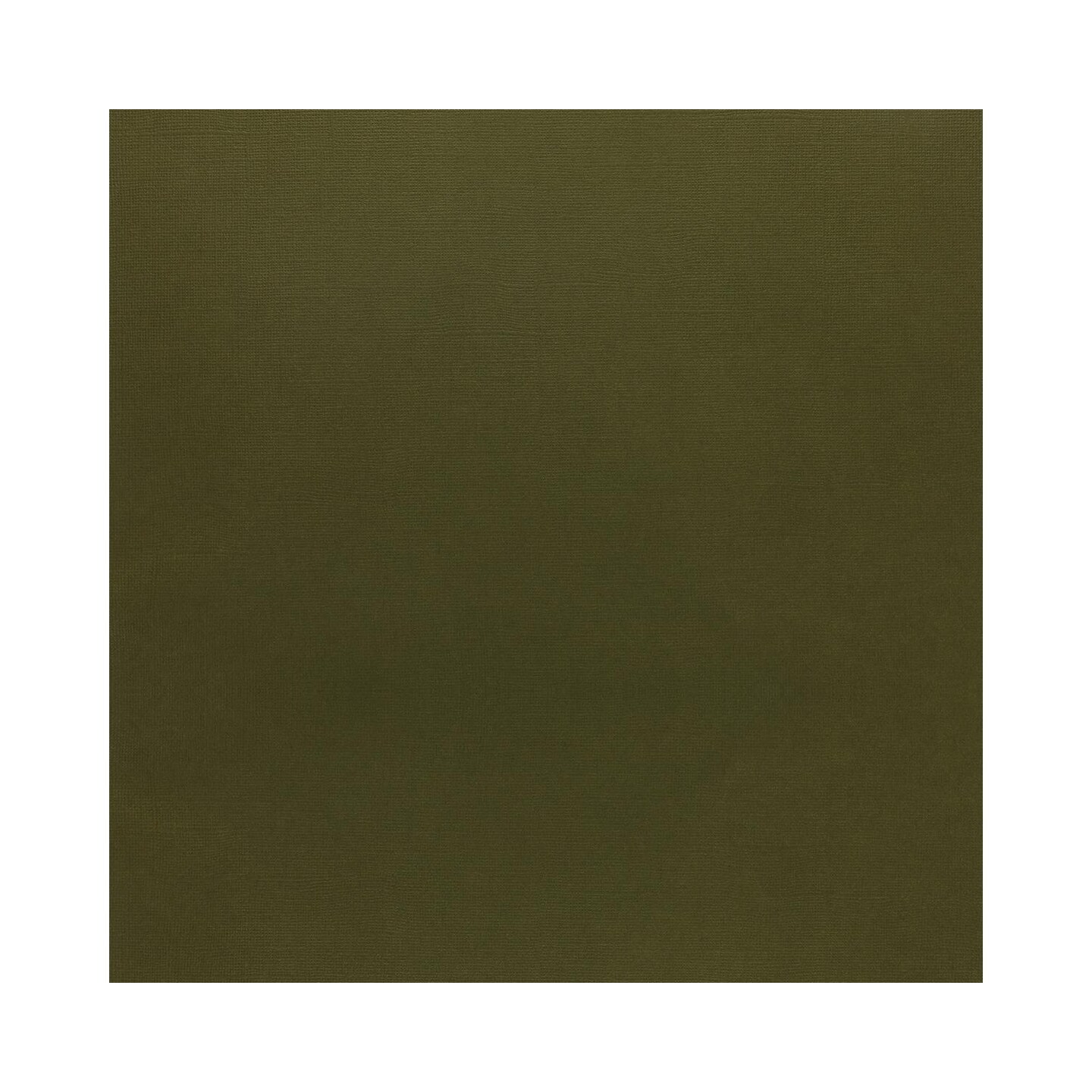 PA Paper Accents Muslin Cardstock 12&#x22; x 12&#x22; Olive Drab, 74lb colored cardstock paper for card making, scrapbooking, printing, quilling and crafts, 25 piece pack