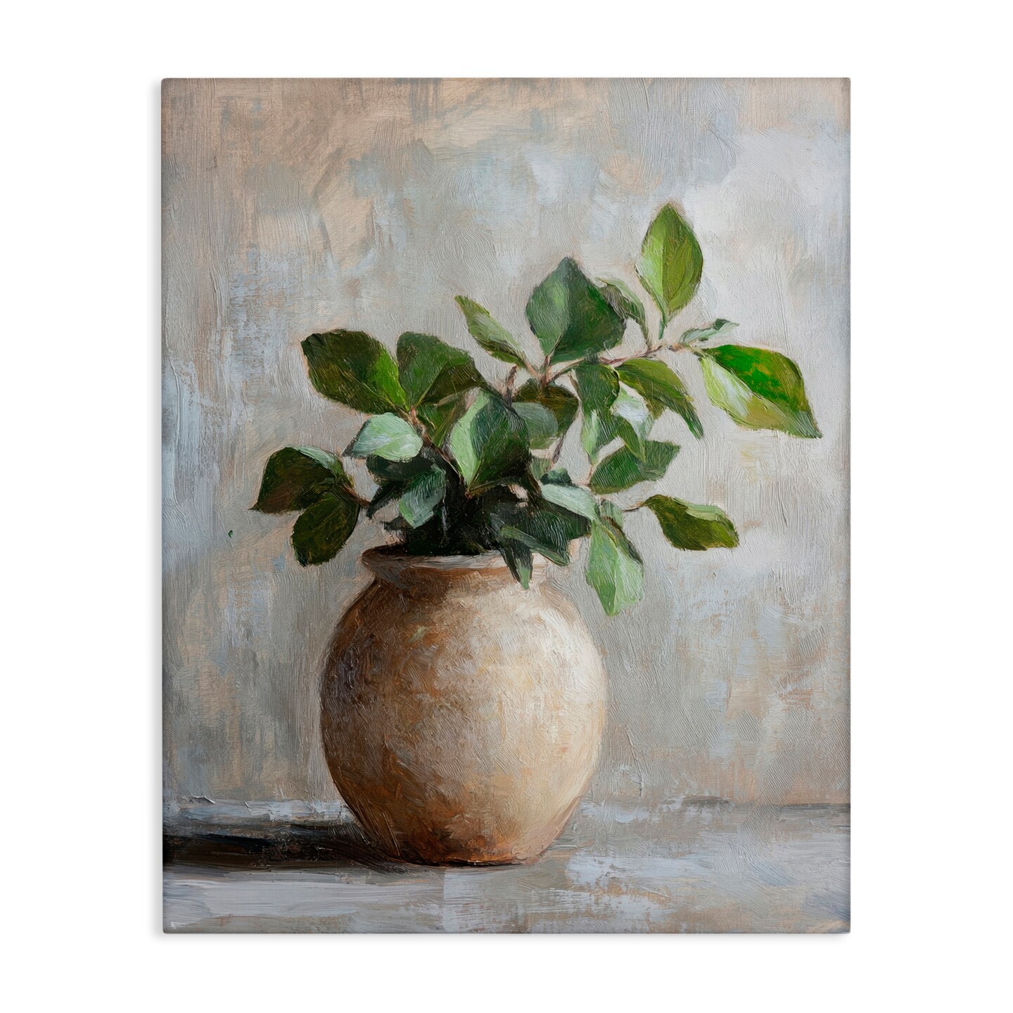 Stupell Industries Potted Green House Plant Canvas, design by Petal Prints Design