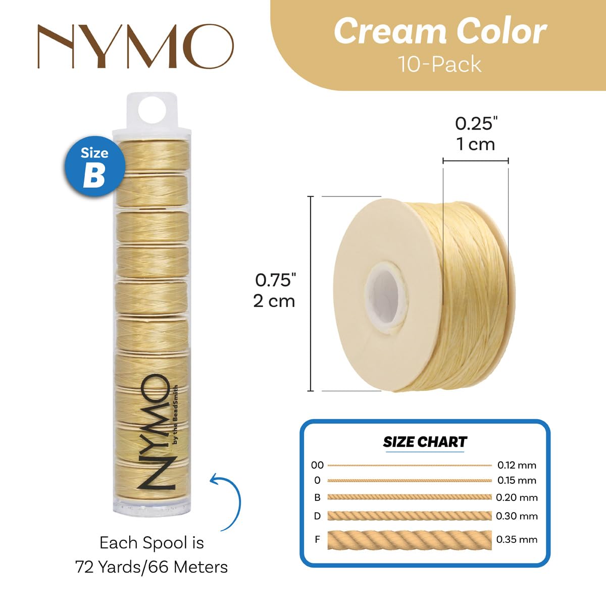 The Beadsmith Nymo Thread &#x2013; 10-Pack