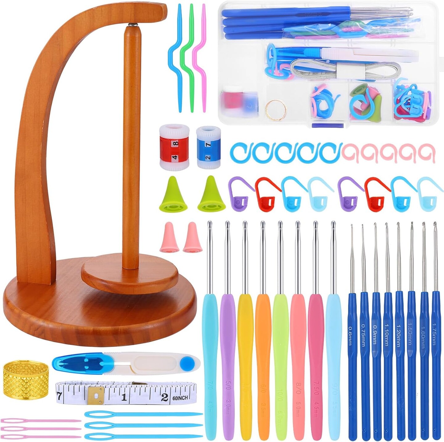 Yarn Holder for Knitting and Crocheting Crochet Hook