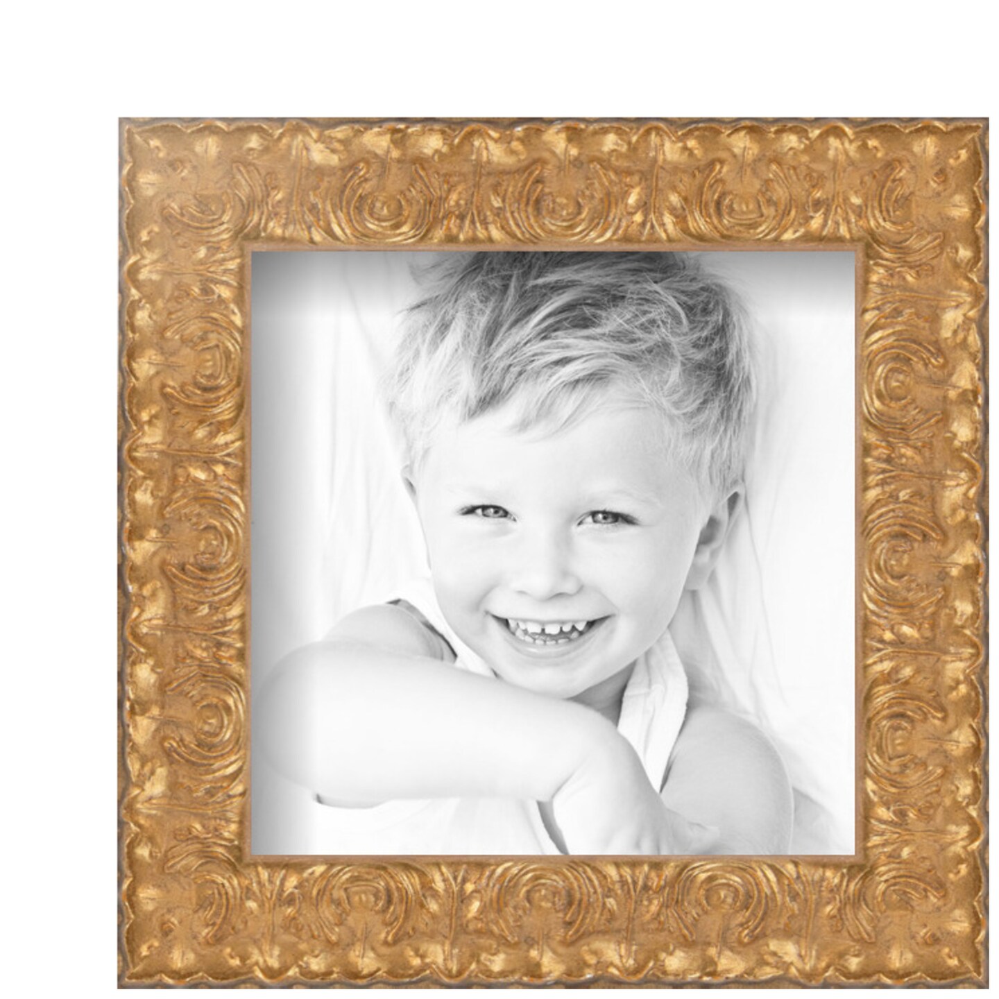 ArtToFrames 5x5 Inch Picture Frame, This 1.00 Inch Custom Wood Poster Frame is Available in Multiple Colors, Great for Your Art or Photos - Comes with Regular Glass and Corrugated Backing (A72AH)