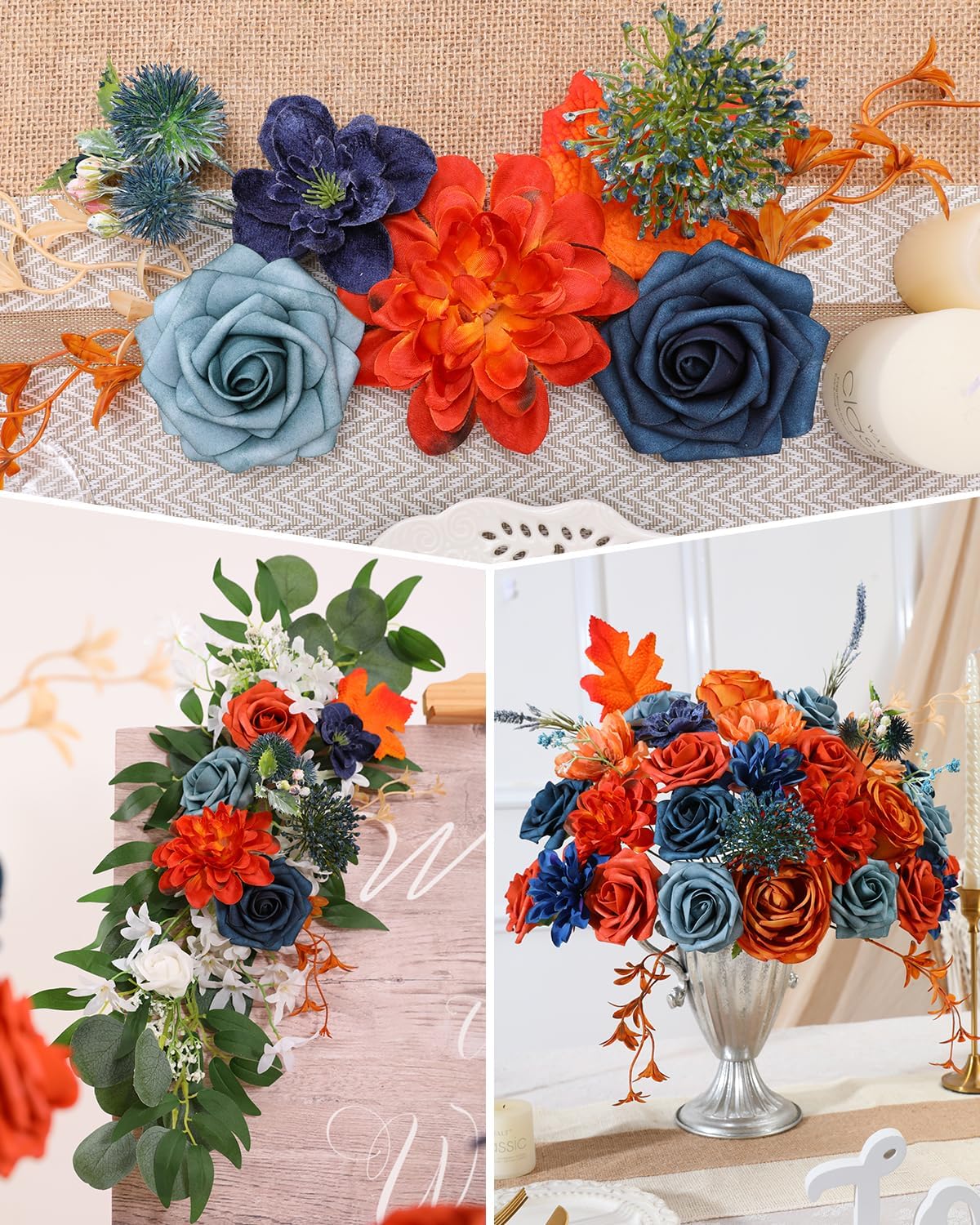 Artificial Flowers Assorted Flowers Stems Floral Arrangements