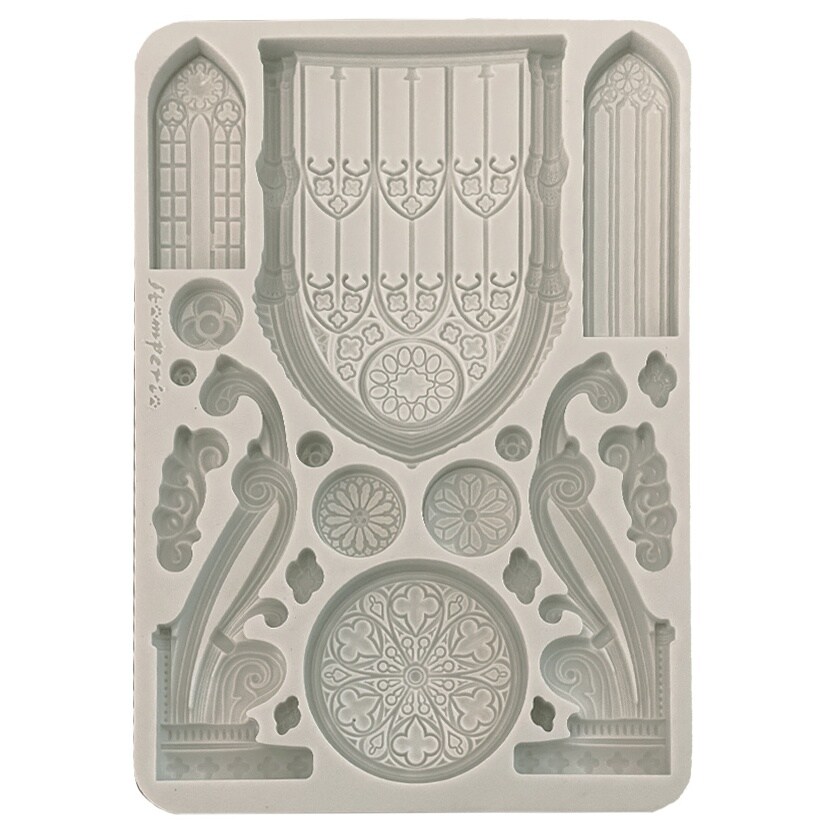 Stamperia Silicone Mold A5-Gothic Architecture Elements