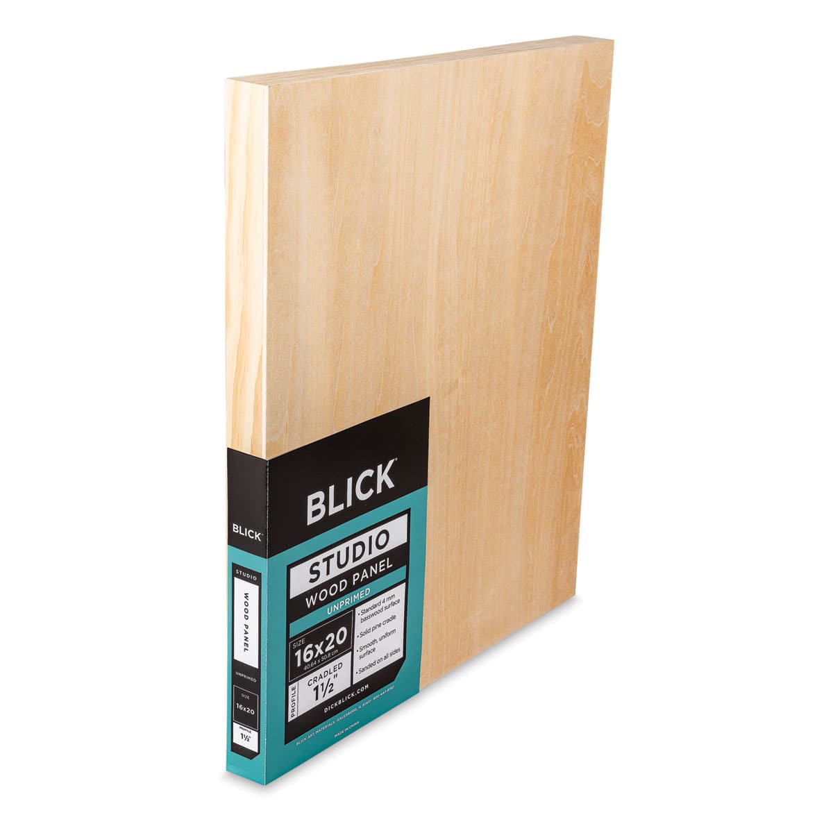 Blick Studio Artists' Wood Panels - Gallery Cradle, 16" x 20", 1-1/2" Cradle