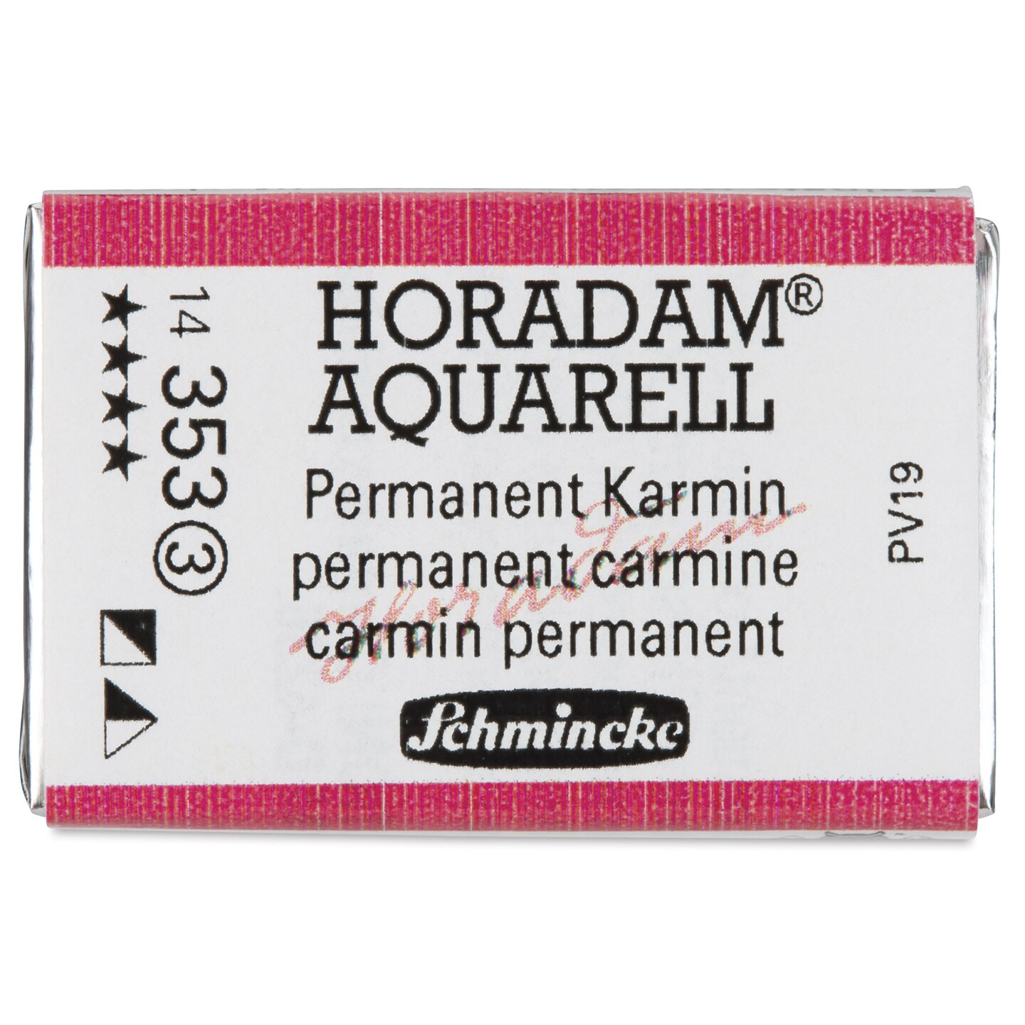 Schmincke Horadam Aquarell Watercolor - Permanent Carmine, Full Pan