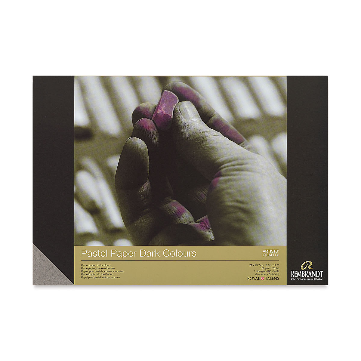 Rembrandt Soft Pastel Paper Pad - 11.7" x 8.3", Dark Colors