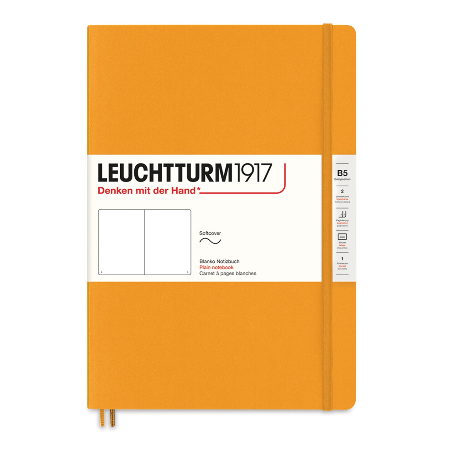 Leuchtturm1917 Blank Softcover Notebook - Rising Sun, 7" x 10"