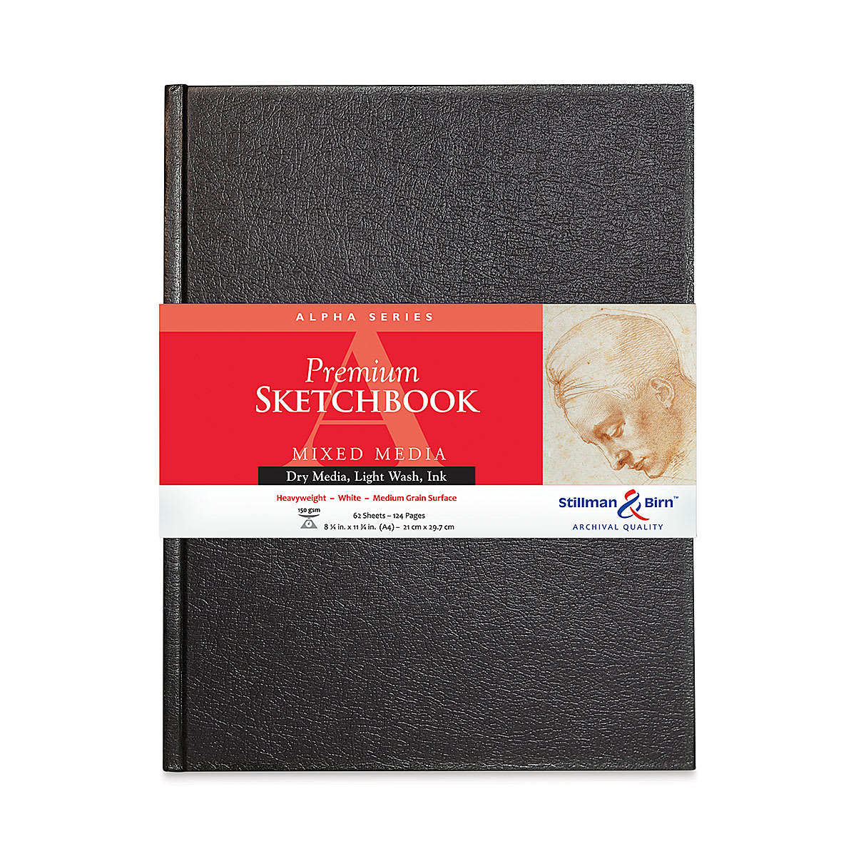 Stillman & Birn Alpha Series Sketchbook - 11.75" x 8.25", Hardbound, 62 Sheets