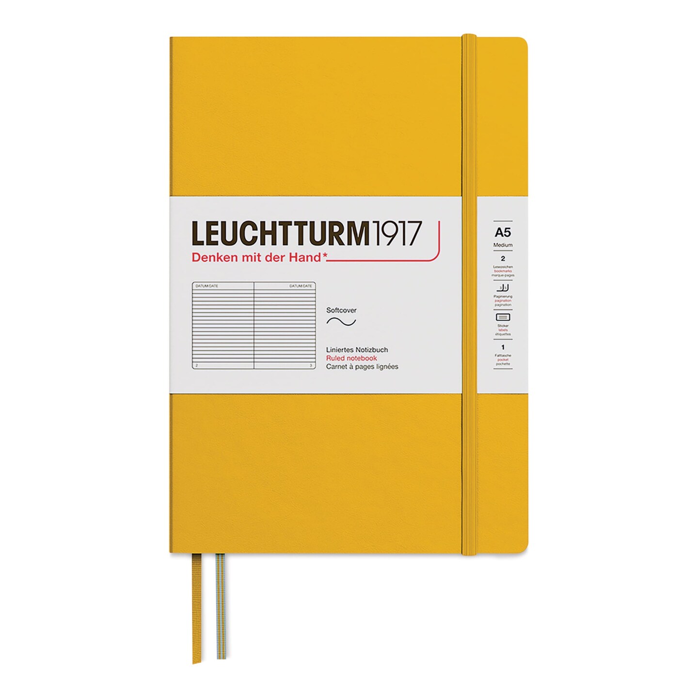 Leuchtturm1917 Ruled Softcover Notebook - Sunflower, 5-3/4" x 8-1/4"