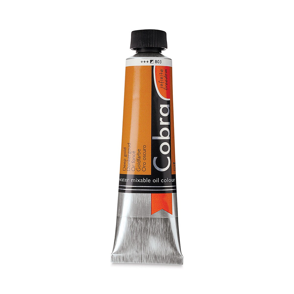 Cobra Artist Water Mixable Oil Paint - Deep Gold (Metallic), 40 ml tube