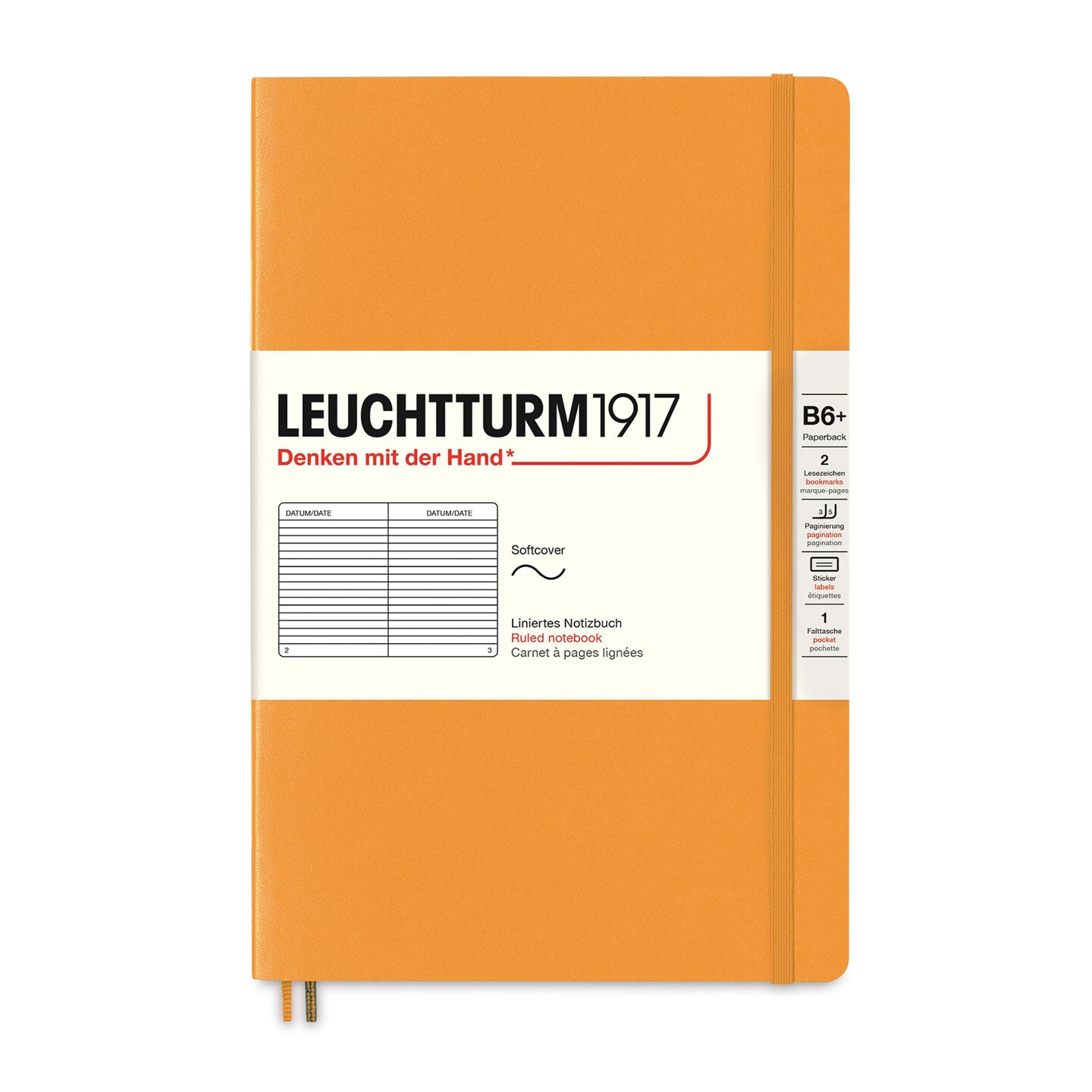 Leuchtturm1917 Ruled Softcover Notebook - Rising Sun, 5" x 7-1/2"