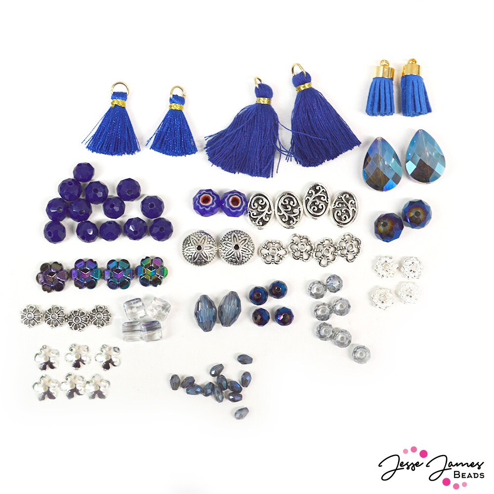 Jesse James Beads Mini Bead Mix in Blueberry Pie