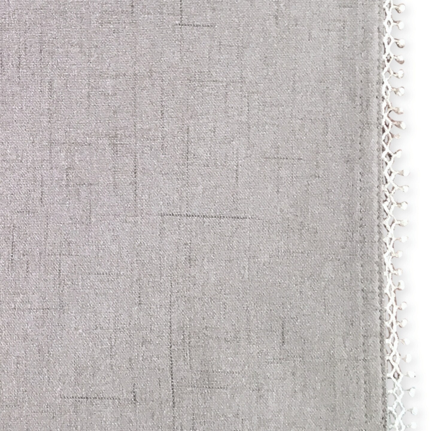 Lenox French Perle Solid Tablecloth, Dove - 70"W x 70"L Round