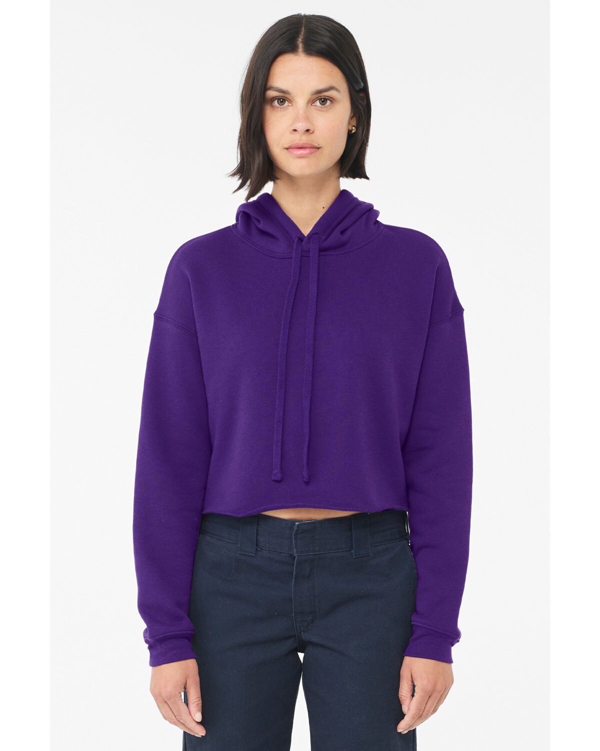 Bella + Canvas&#xAE; Ladies Cropped Fleece Hoodie