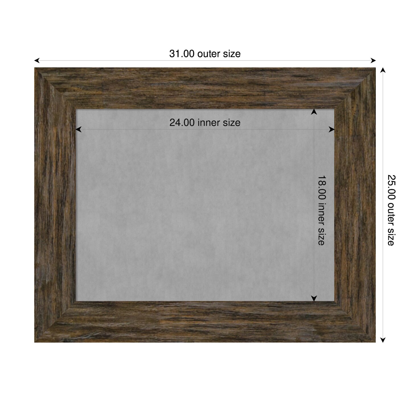 Fencepost Wood Framed Magnetic Board