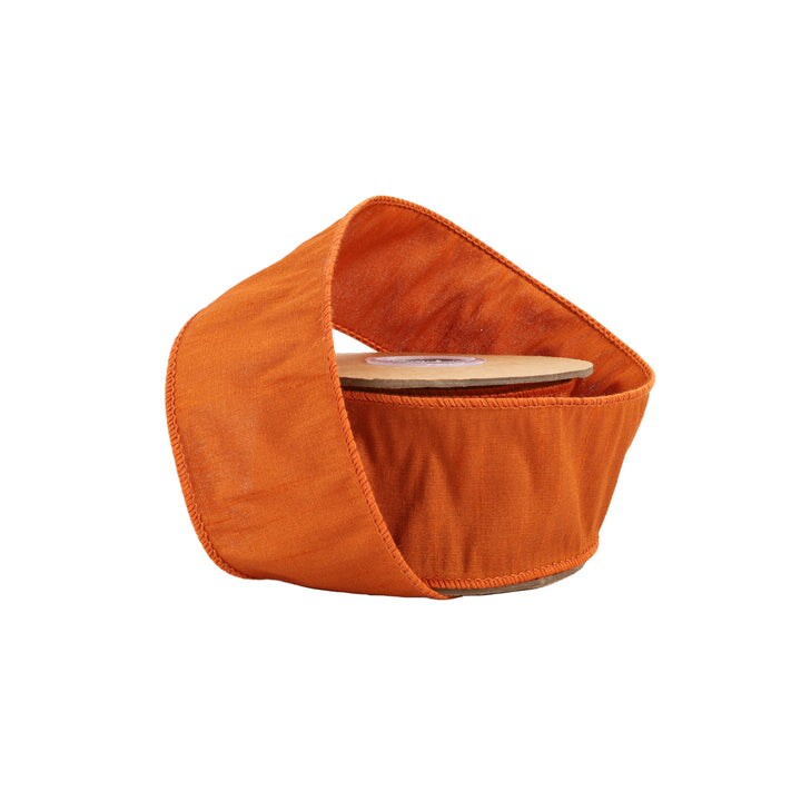 LaRibbons 1" - 4" Wired Dupioni Ribbon | 10 Yard Roll