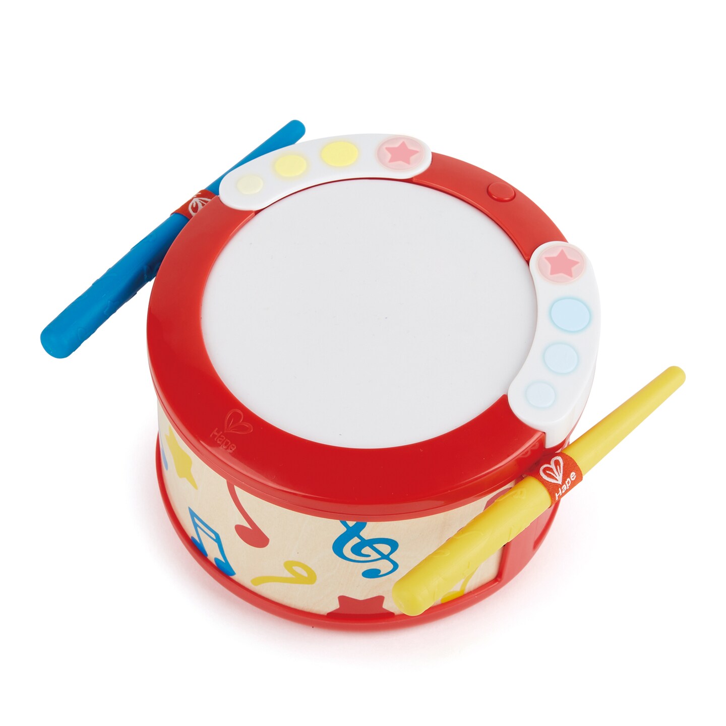 Hape Electronic Drum Musical Instrument Toy W/ Lights &#x26; Guided Play
