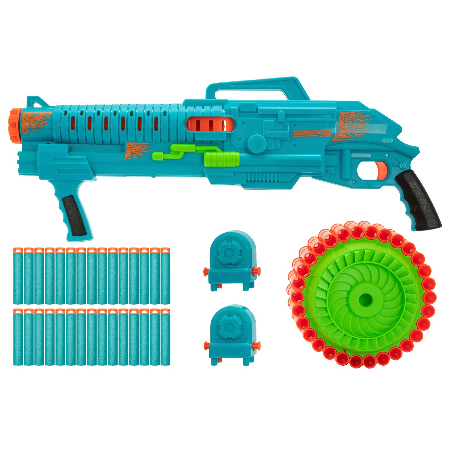 Sidewinder Dart Blaster W/ 30 Accu-Blast Darts, Ages 6+