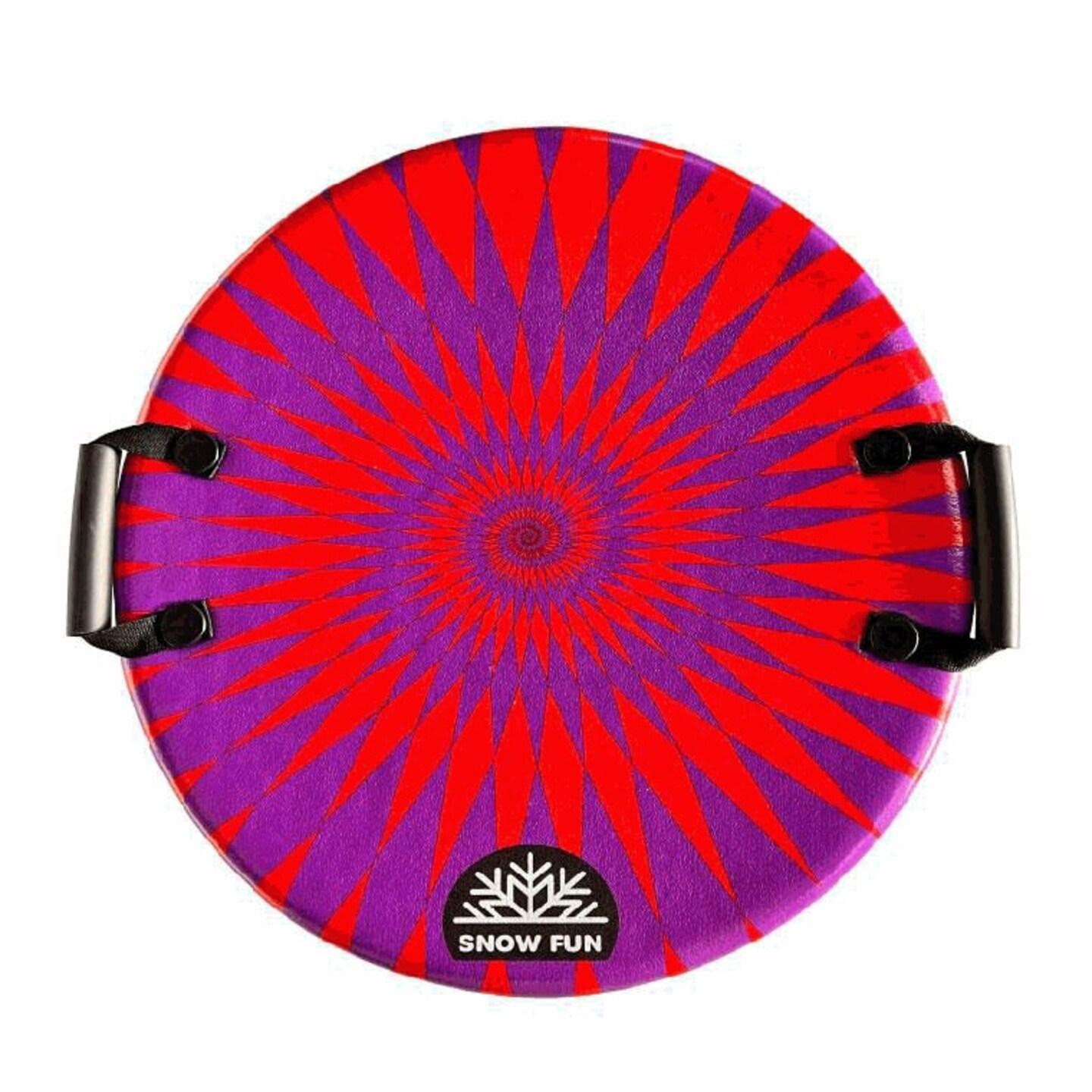 Snowfun 24&#x22; Round Foam Snow Sled for Kids &#x26; Adult Ages 5+