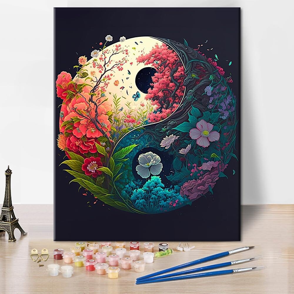 Paint by Number for Adults Wildflower DIY Painting by Numbers Kits