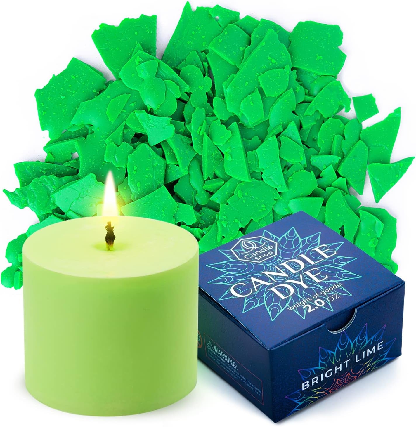 Candle Dyes for Soy Candle Making - Wax &#x421;olor Dye Color Chips for Soy Wax - 16 Popular Colors Wax Dye Flakes