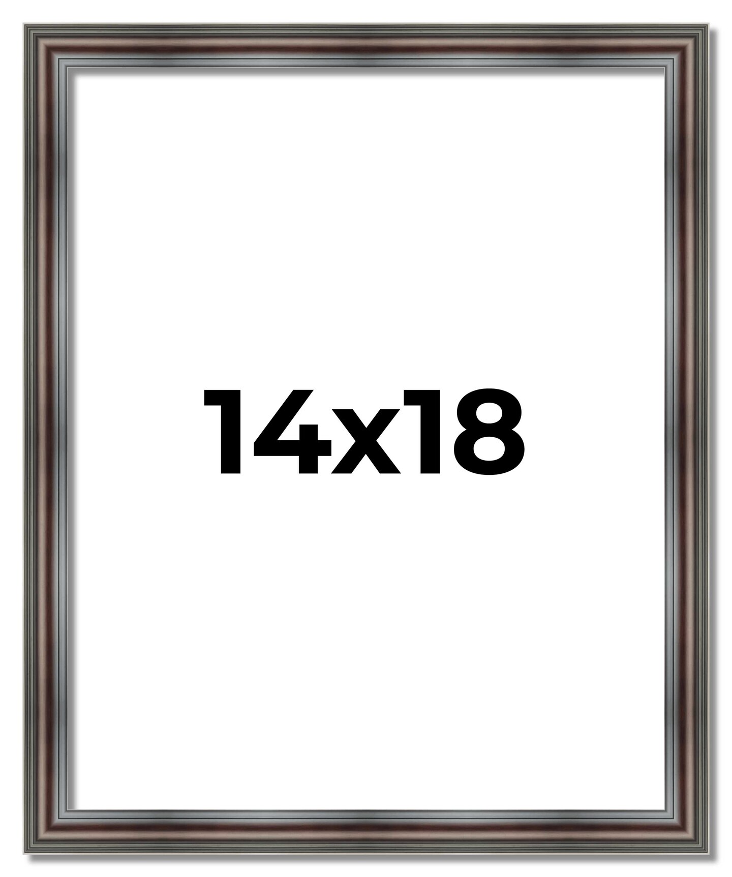 14x18 Deep Shadow Box Picture Frame with UV-Resistant Acrylic & Acid Free Backing, Available in 4 Finishes - Gold, Silver, Brown, White