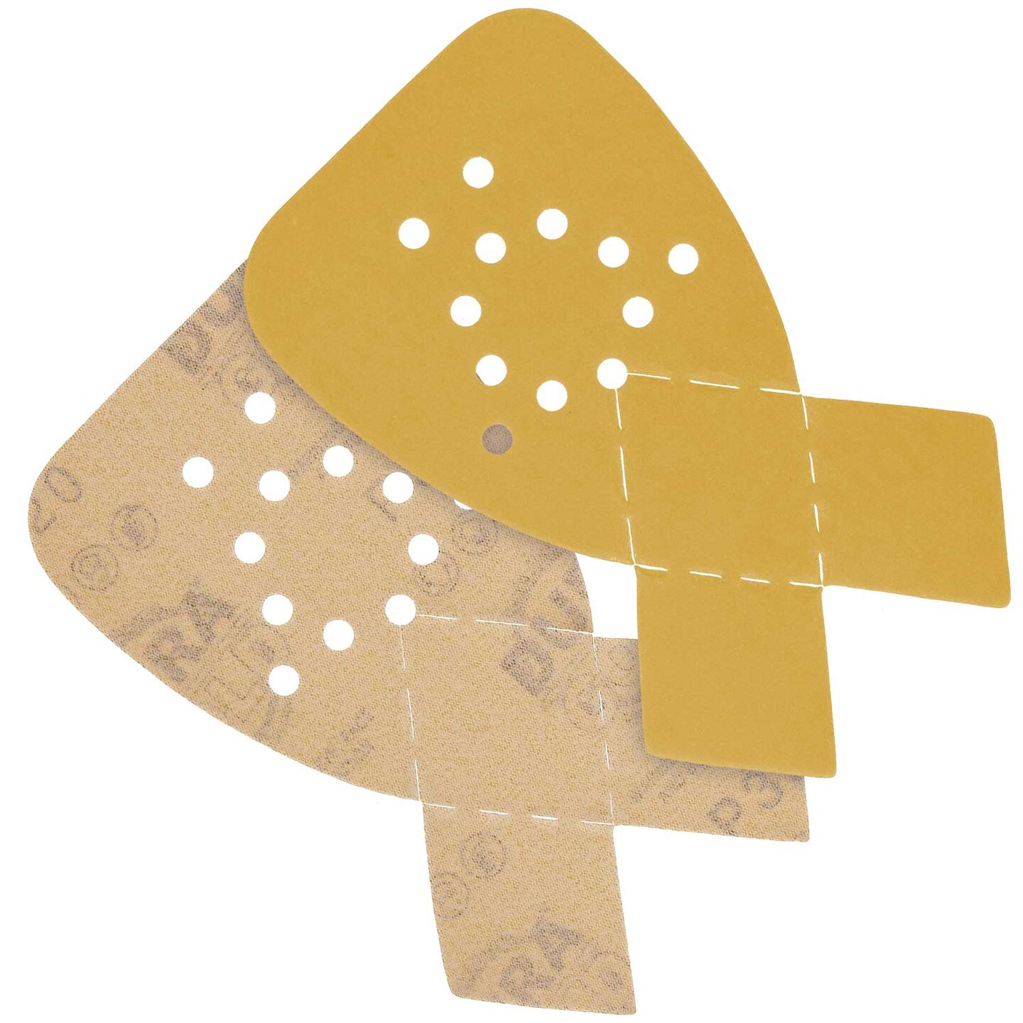 320 Grit - 12-Hole Pattern Hook &#x26; Loop Sanding Sheets for Mouse Sanders - Box of 24