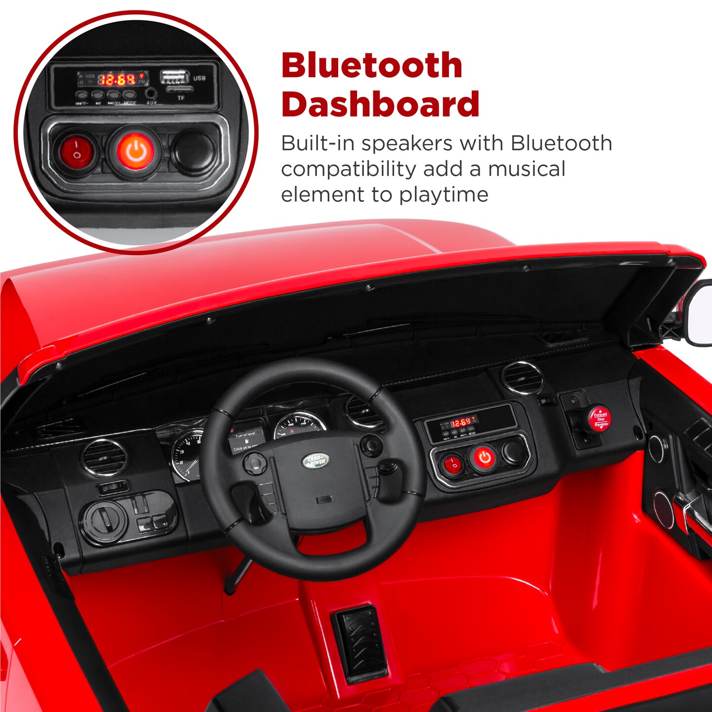 Best Choice Products 12V 3.7 MPH 2-Seater Licensed Land Rover Ride On Car Toy w/ Parent Remote Control