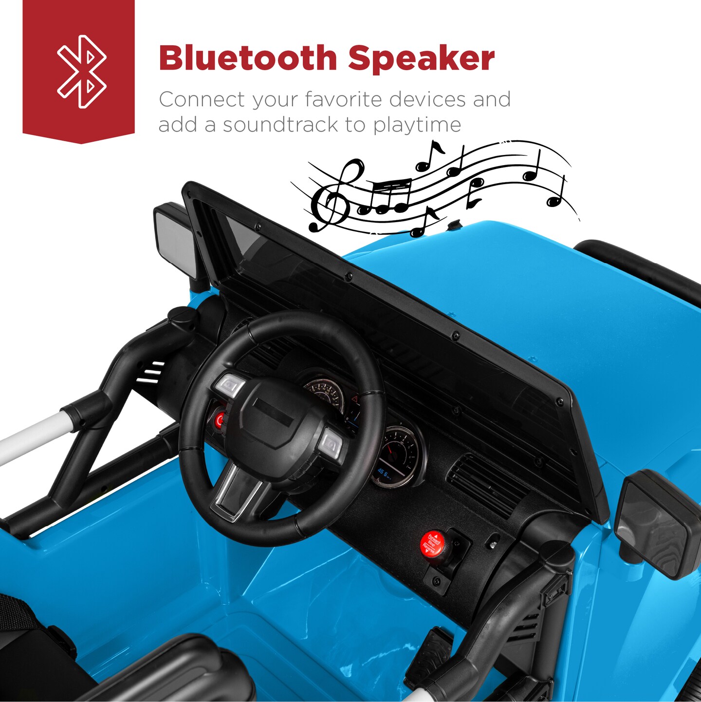 Best Choice Products 12V Kids Ride On Truck Car w/ Remote Control, Spring Suspension, Bluetooth, LED Lights