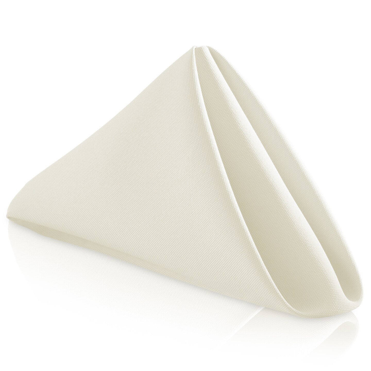 Lann's Linens Set of 12 Cloth Dinner Napkins, 17-inch Polyester Napkins, Washable and Reusable Fabric for Weddings, Hotels, Restaurants
