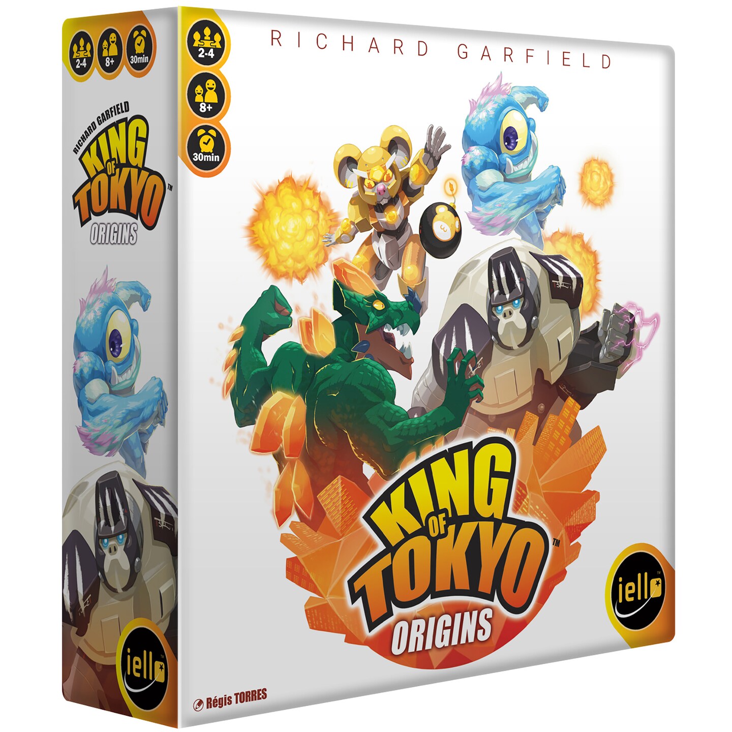 IELLO: King of Tokyo Power Up, New Edition, Set of Evolution Cards to Power up Your Monsters Included, 30 Minute Play Time, 2 to 6 Players, Ages 10 and Up