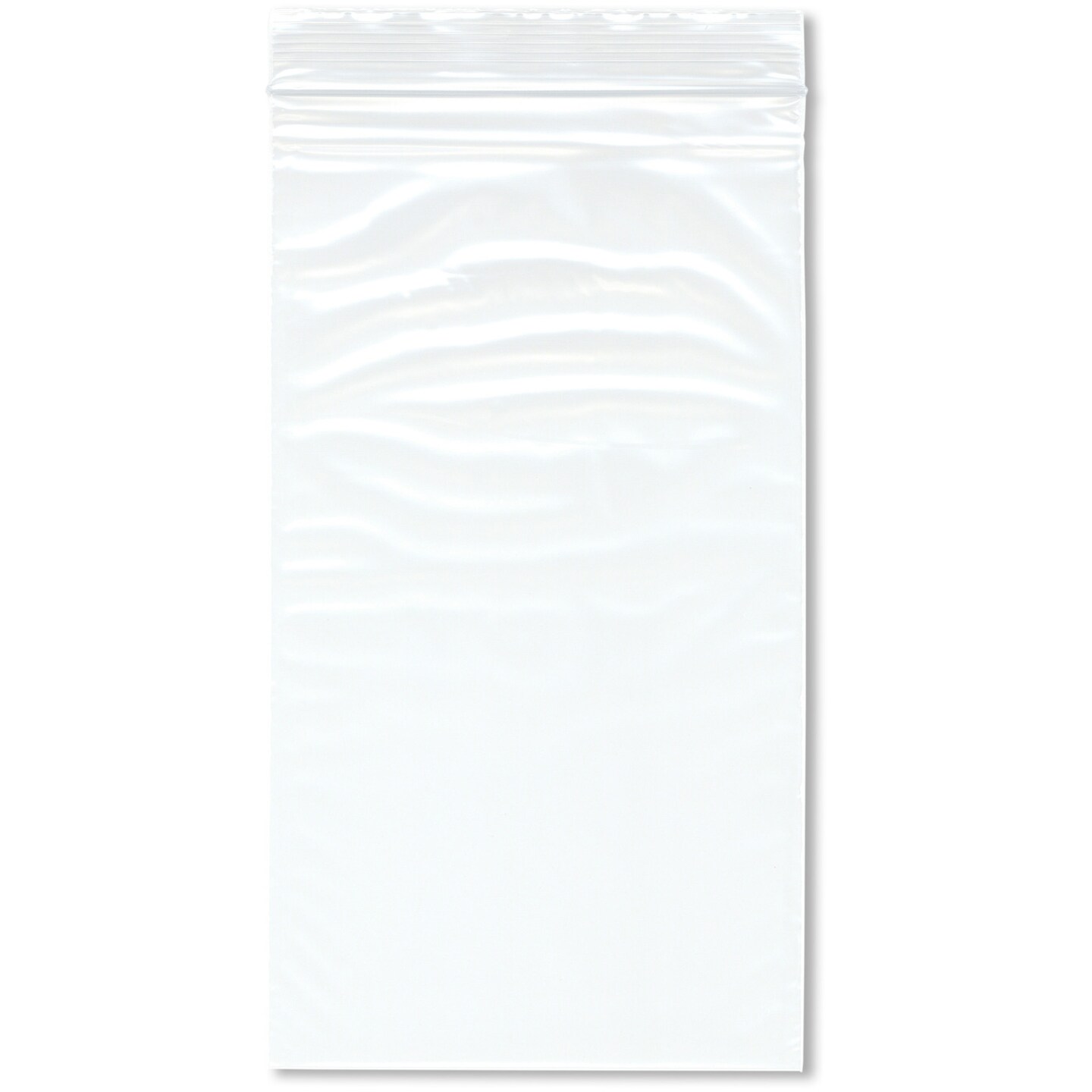 Plymor 5&#x22; x 9&#x22; (Pack of 100), 2 Mil Zipper Reclosable Plastic Bags