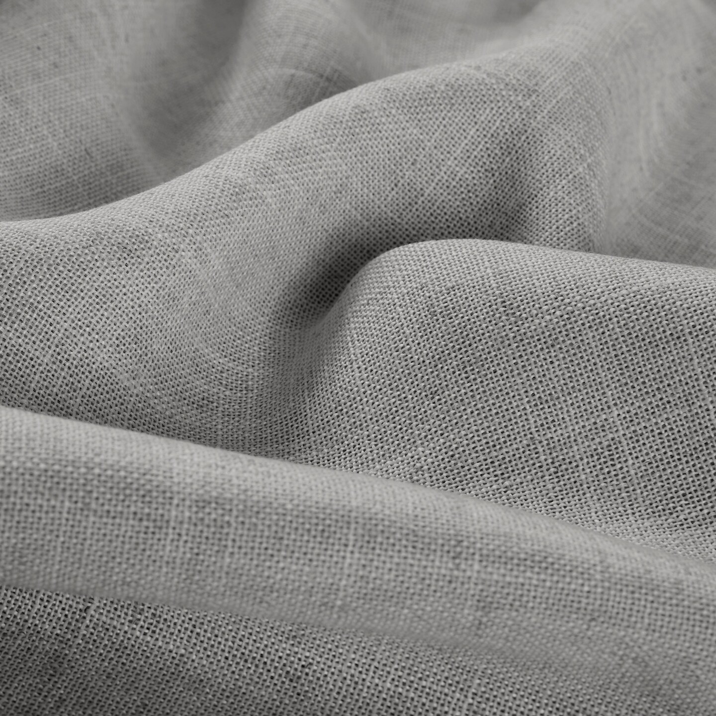 Threadmade Home Harrow Solid Texture Blackout Window Curtain Panel, Dark Gray - 52"W x 108"L